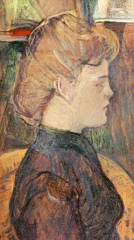 亨利 德 土魯斯 羅特列尅 The Painter's Model Helene Vary in the Studio, 亨利 德 土魯斯 羅特列尅 The Painter's Model Helene Vary in the Studio,